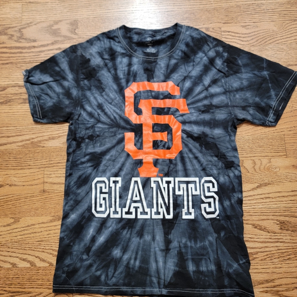 Giants Tie-Dye T-Shirt - Black and Orange